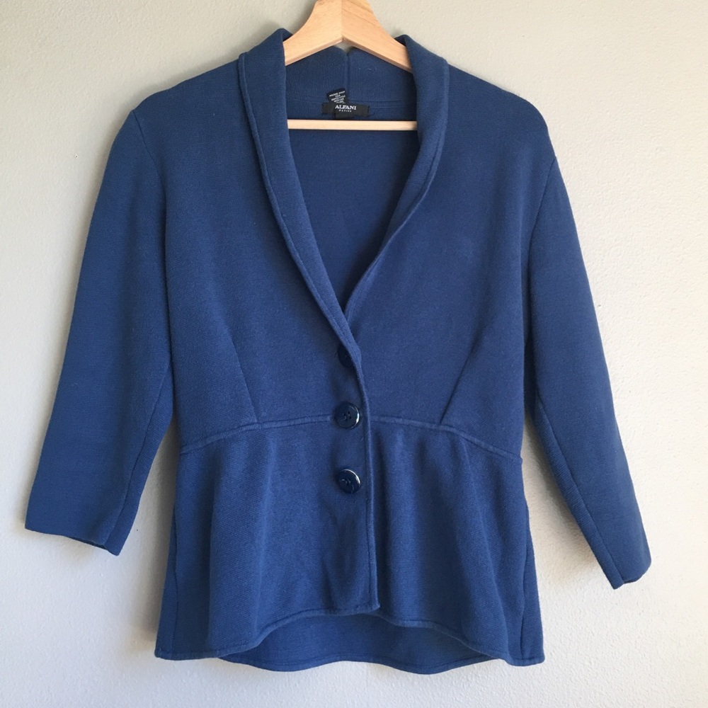 Blue Peplum Jacket